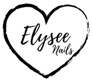 elysee nails black heart logo